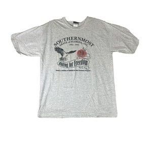 Vintage Abate of Florida Shirt Medium Gray Biker Southernmost Chapter Y2K